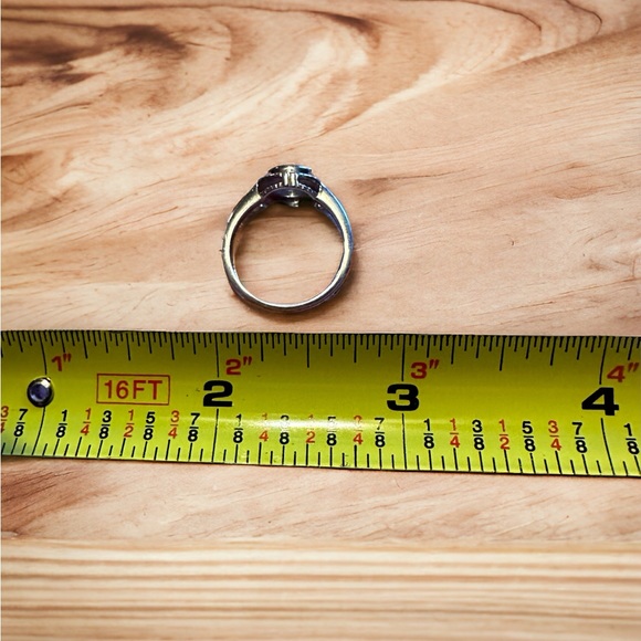 Solid Sterling Silver Aquamarine  Ring - Picture 6 of 10